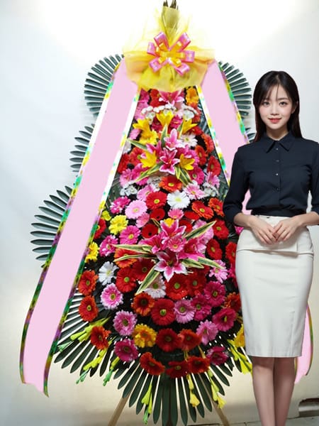 벨라노떼웨딩 3단화환 고급형